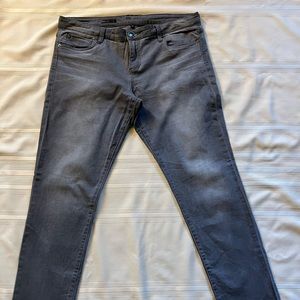 Grey KUT from Kloth Diana Skinny Jeans. Size 14.